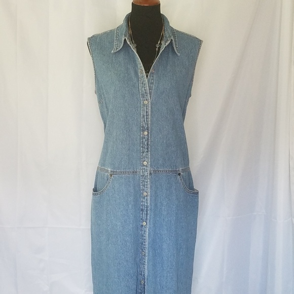 Levi's Dresses & Skirts - LEVI'S RED TAB SLEEVELESS MAXI DRESS/JUMPER